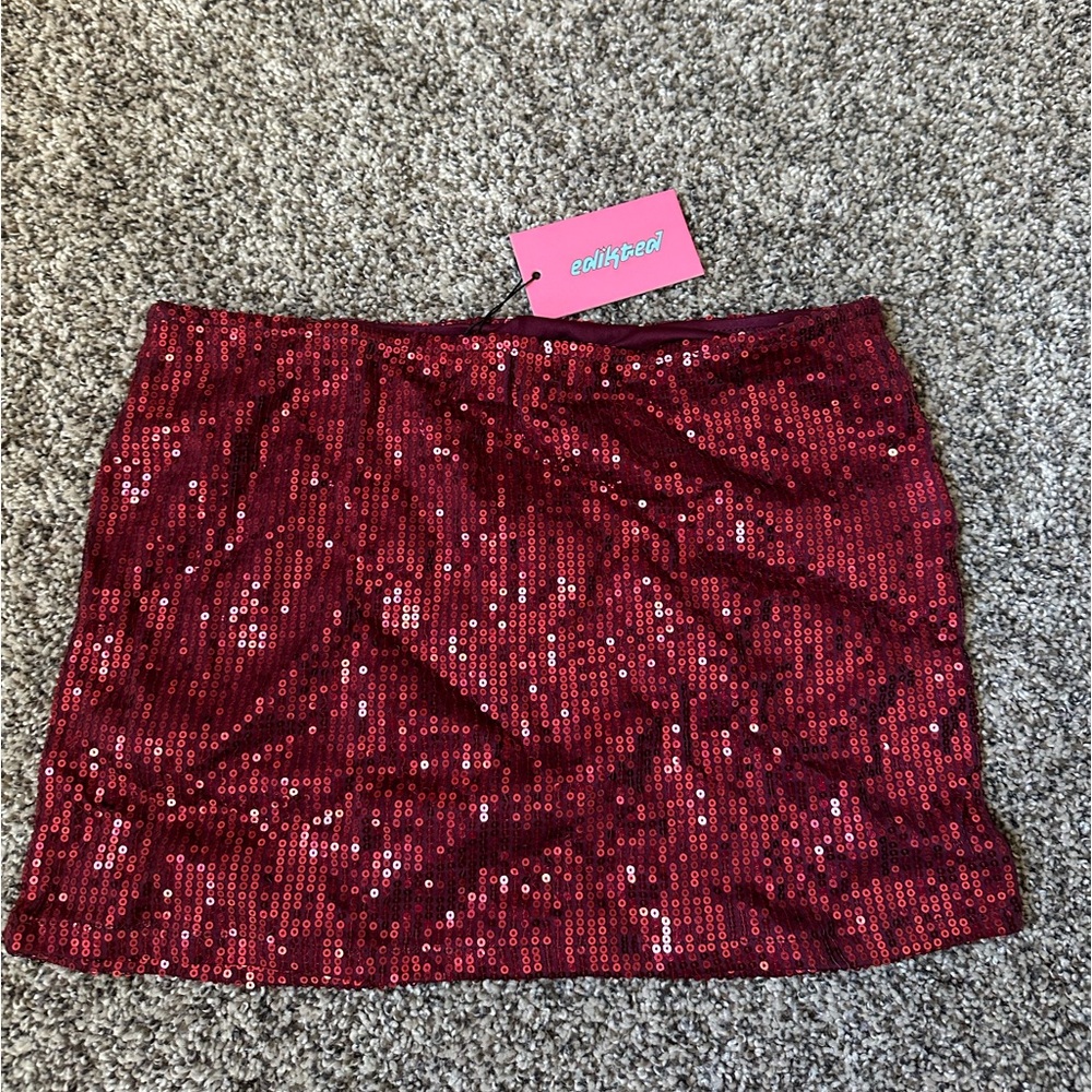 Edikted sequin mini skirt size XS